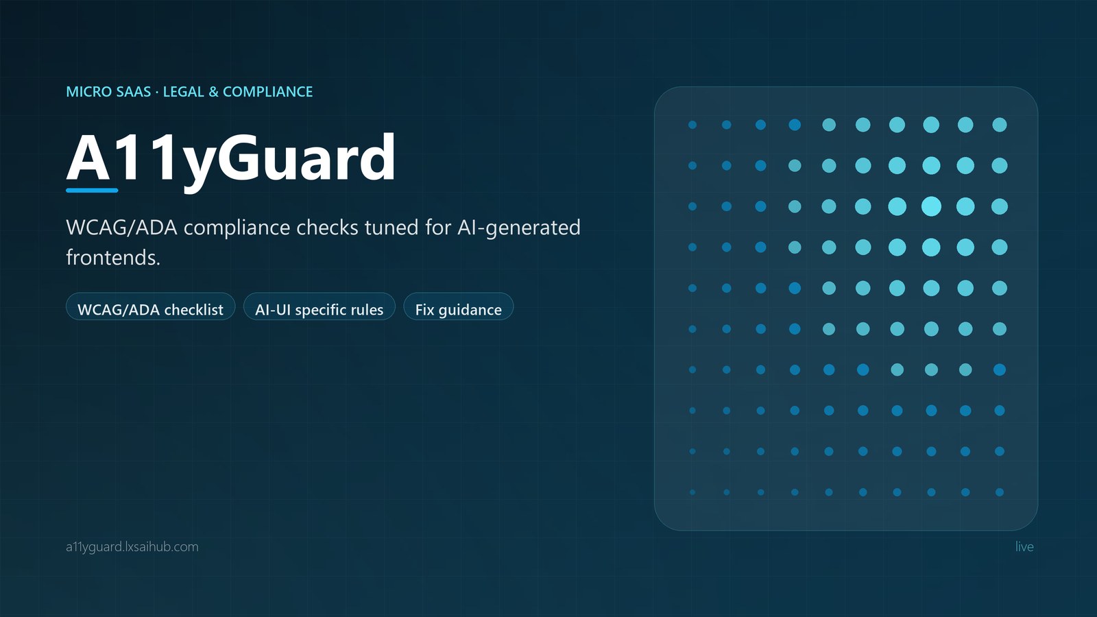 A11yGuard interface overview